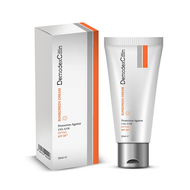 فلوئید ضد آفتاب دمودکسیلین بی رنگ حجم 50mL
