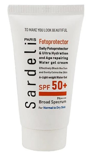 ضدآفتاب پوست نرمال و خشک SPF50+ ساردلی 50 میلی لیتر