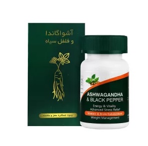 کپسول آشواگاندا و فلفل سیاه آمیتیس نیک دارو 60 عدد