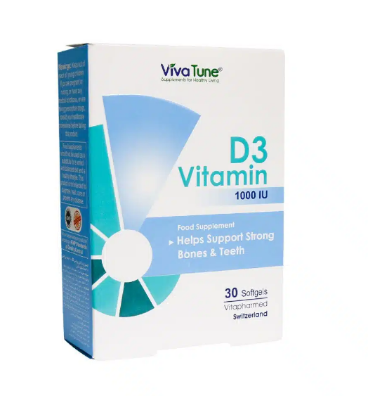 کپسول نرم ژلاتینی ویتامین D3 1000 واحد ویواتیون 30 عدد
